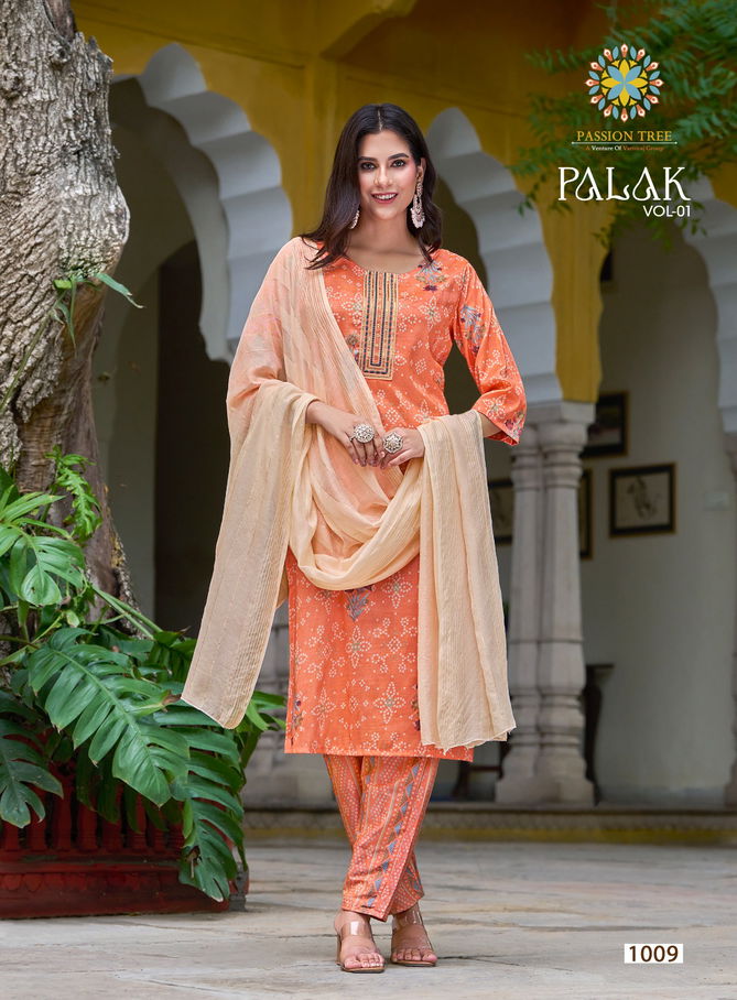 Palak Vol 1 By Passion Tree Straight Cut Kurti With Bottom Dupatta Wholesale Shop In Surat